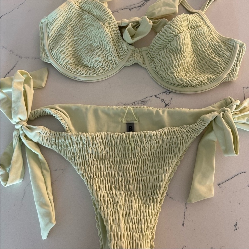 Blackbough Light Green Bikini Set